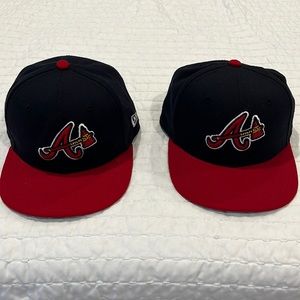 2 youth Atlanta Braves New Era Fitted Hats